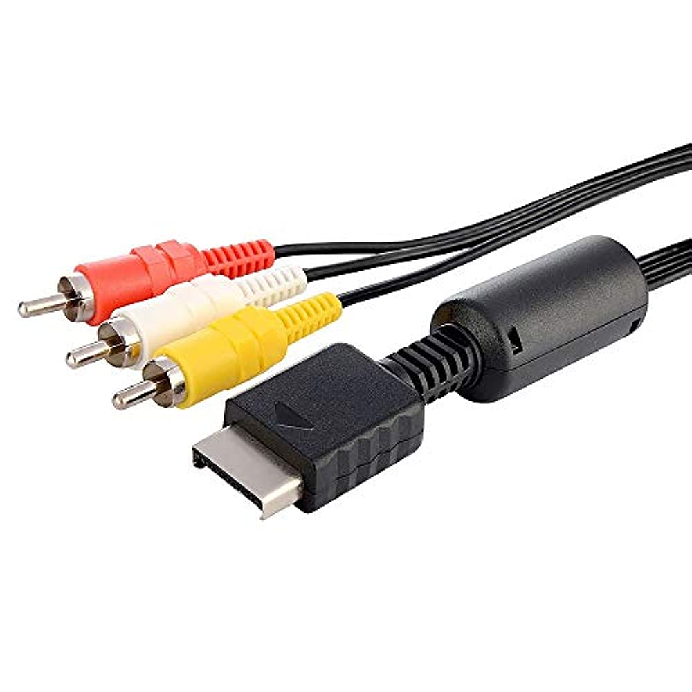 Composite Rca Cable - Connecting Cable RGEEK PS2 PS3 AV