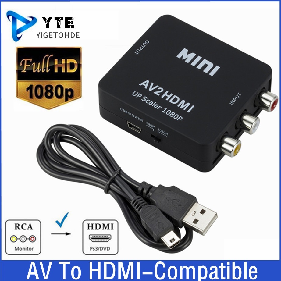 Composite Rca Cable - RCA AV To HDMI-compatible Composite Adapter