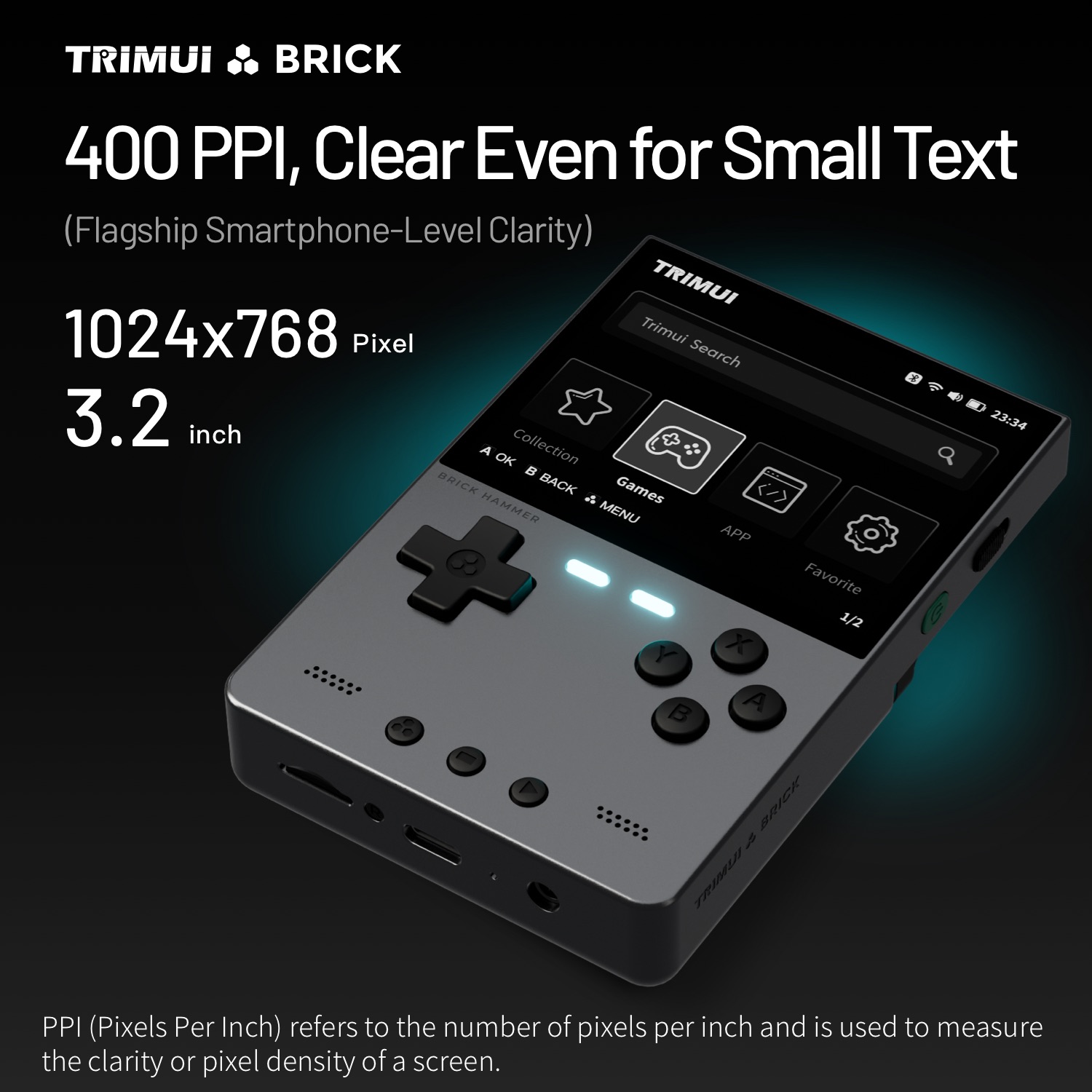 TRIMUI BRICK Hammer Mini Metal - Retro Gaming Handheld Best ulasan dan harga