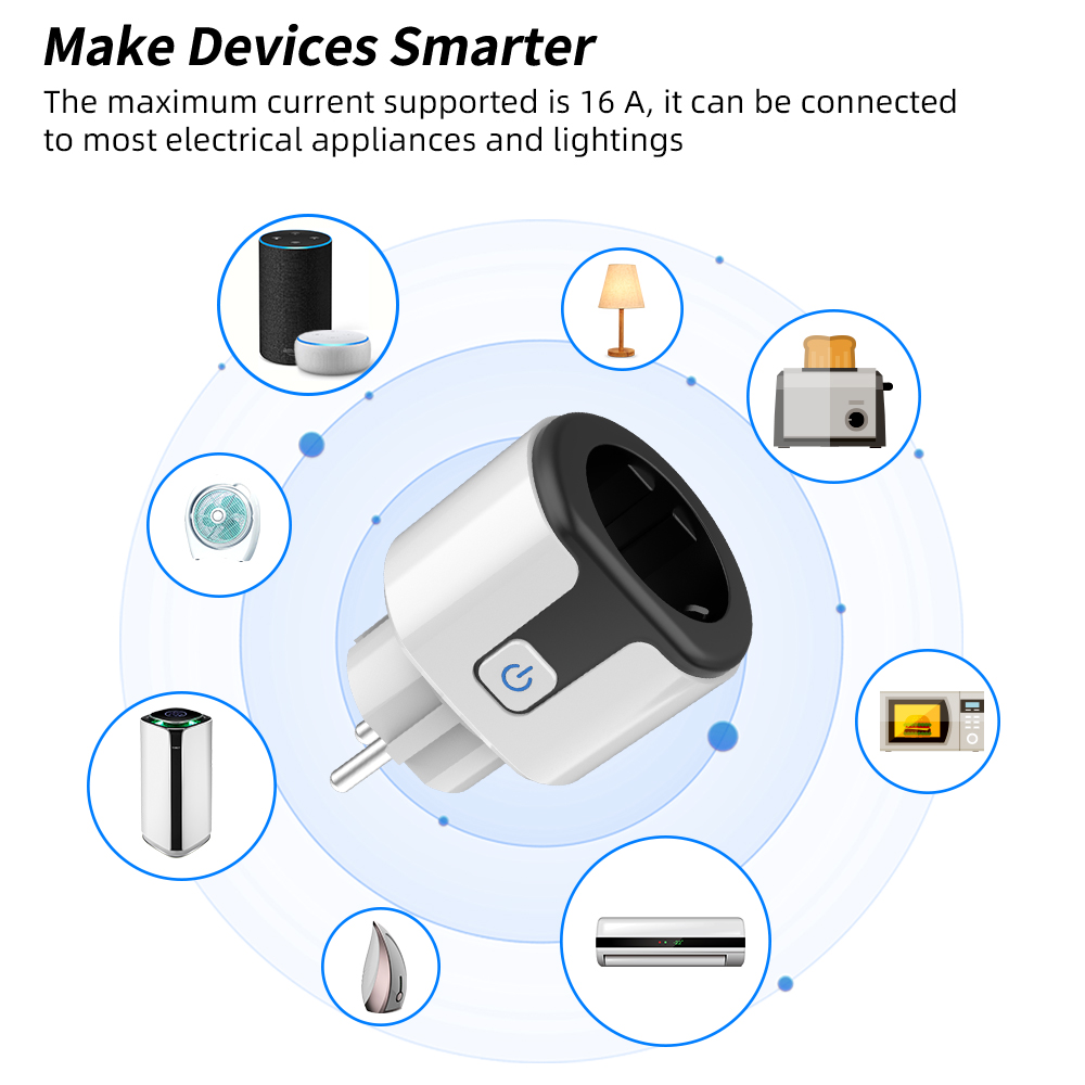 SIXWGH Tuya Smart Socket WIFI  - Crt Monitor Stand ulasan dan harga