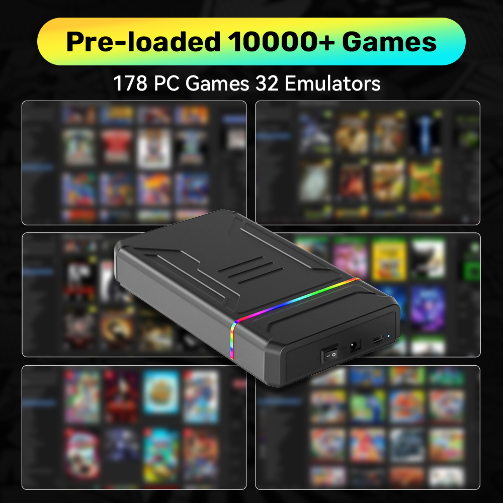 3TB External Retro Game HDD Em - Retro Gaming Hard Drive ulasan dan harga