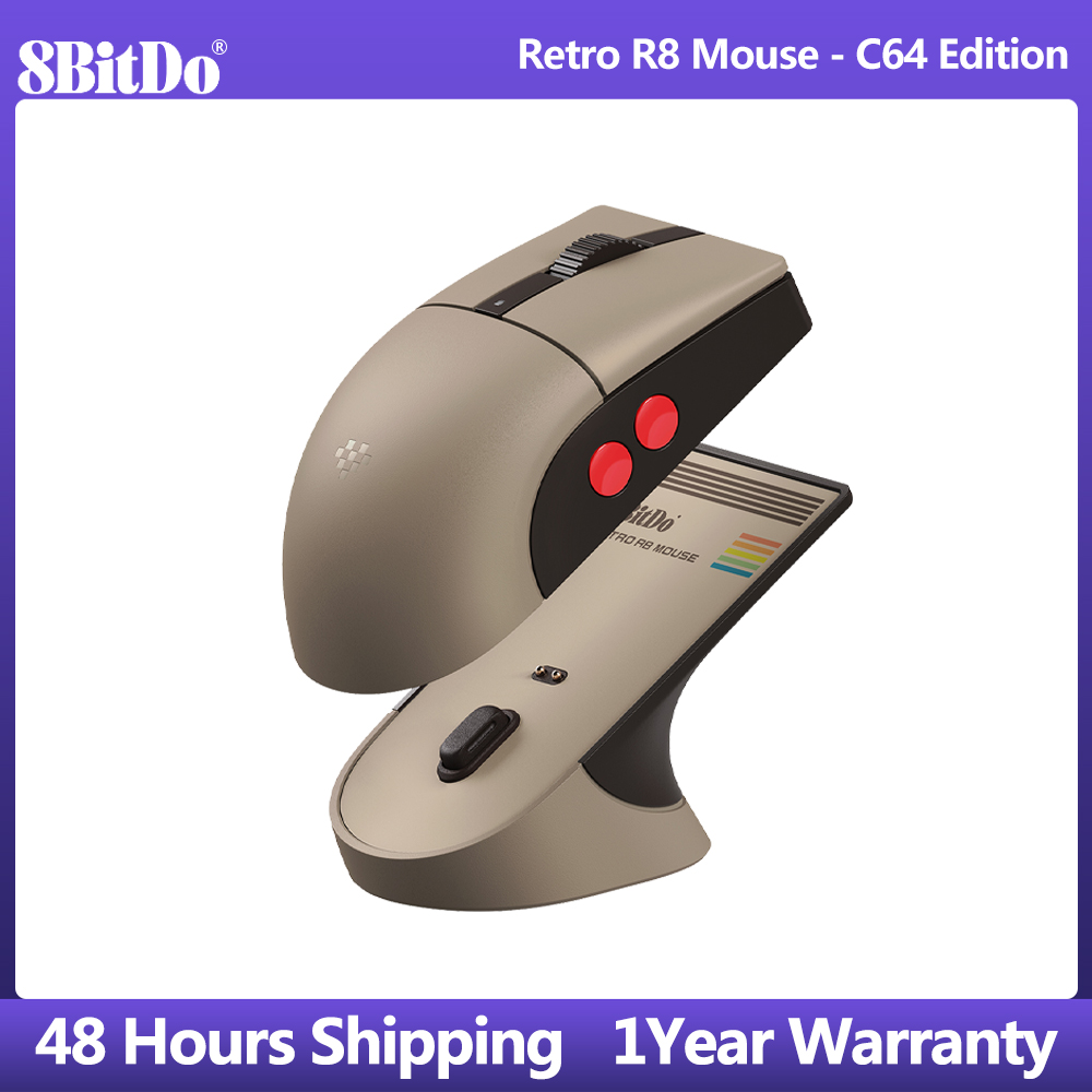 8BitDo Retro R8 Mouse with Mic - Retro Gaming Style ulasan dan harga