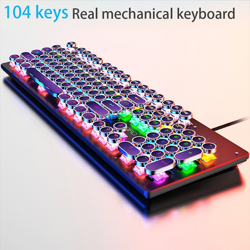 Retro Punk Mechanical Keyboard - Retro Gaming Kc ulasan dan harga
