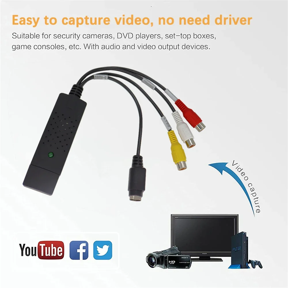 USB2.0 Audio Video Capture Car - Composite Rca Cable ulasan dan harga