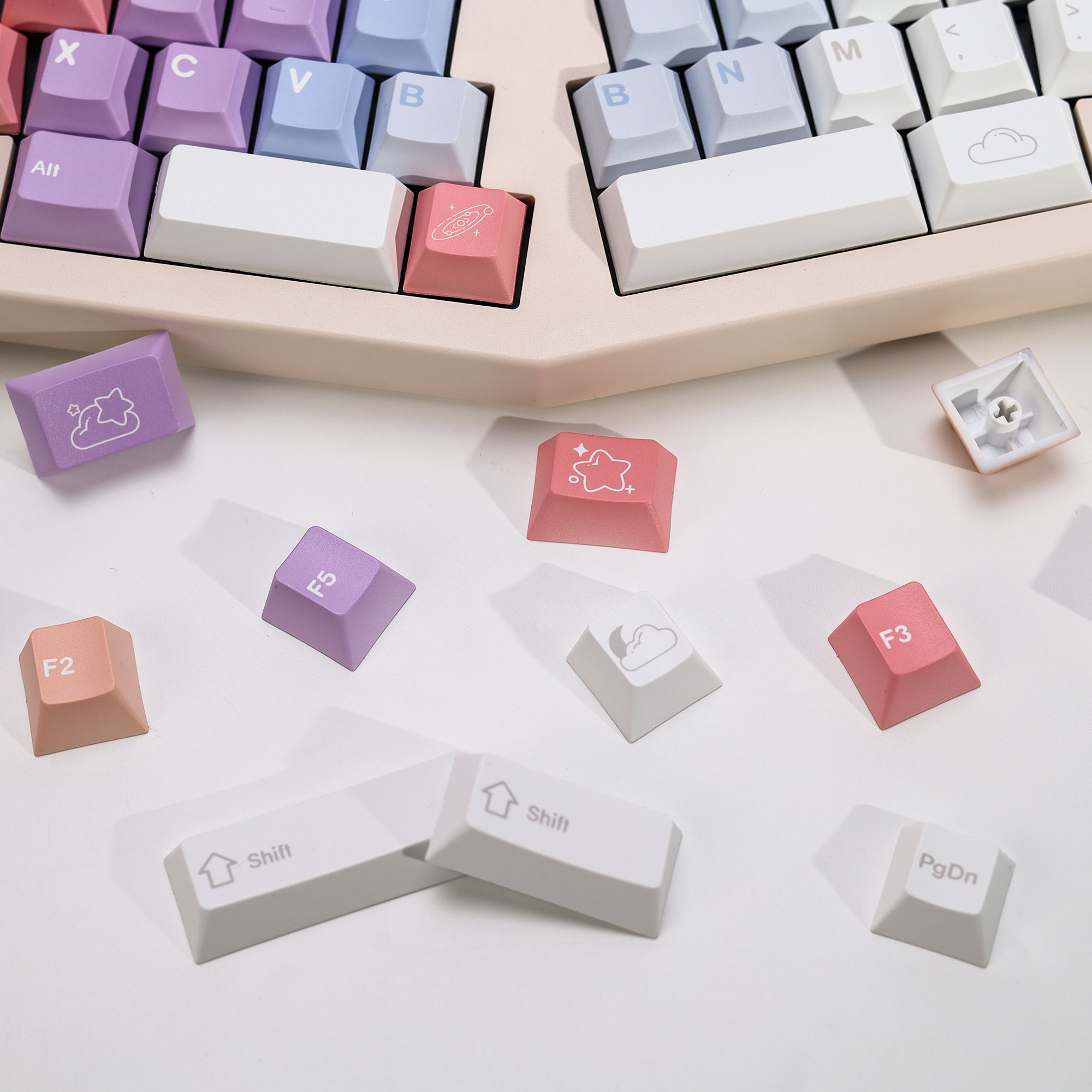 KBDiy Dreamscape Theme Keycaps - Retro Gaming Keycaps ulasan dan harga