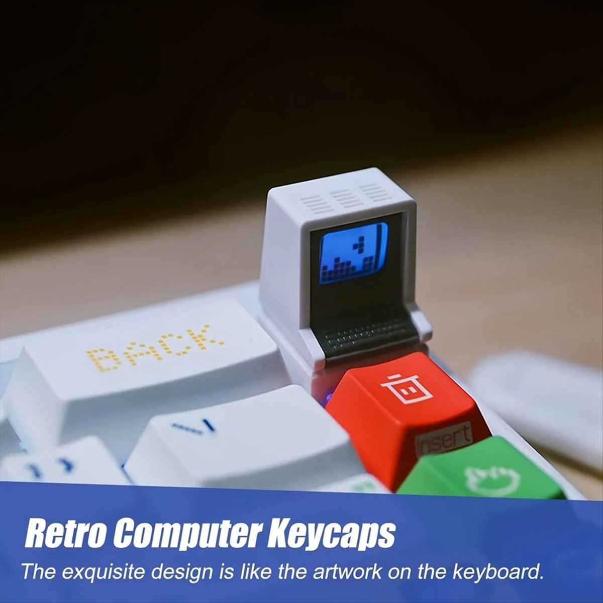 Magnetic Retro Backlit Keycap  - Retro Gaming Keycaps ulasan dan harga