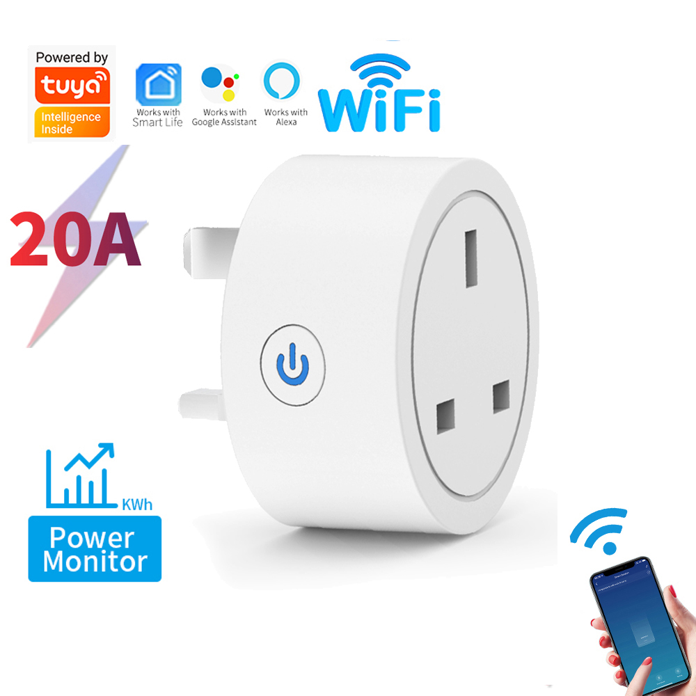 Tuya Smart Plug UK, WiFi Zigbe - Crt Monitor Stand ulasan dan harga