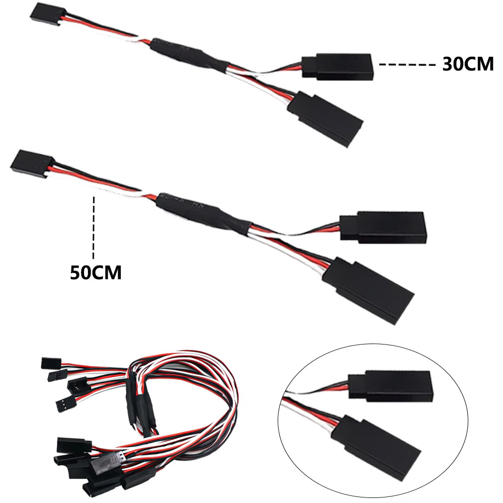 5/8/10pcs RC Servo Y Extension - Composite Rca Cable ulasan dan harga