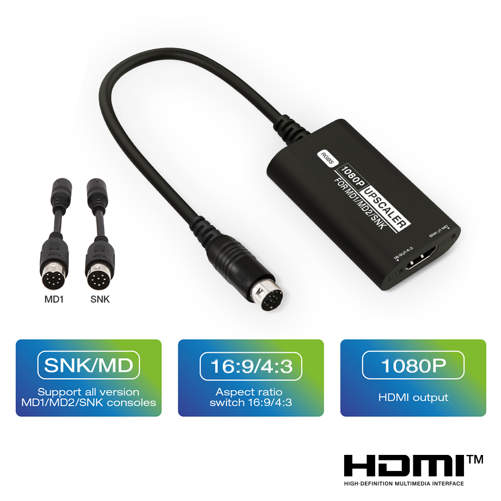 RGBS Upscaler For SEGA MD1 MD2 - Retro Gaming Hard Drive ulasan dan harga