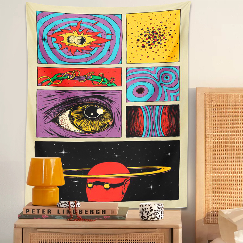 VIKAMA Psychedelic Collage Art - Retro Gaming Gadgets ulasan dan harga