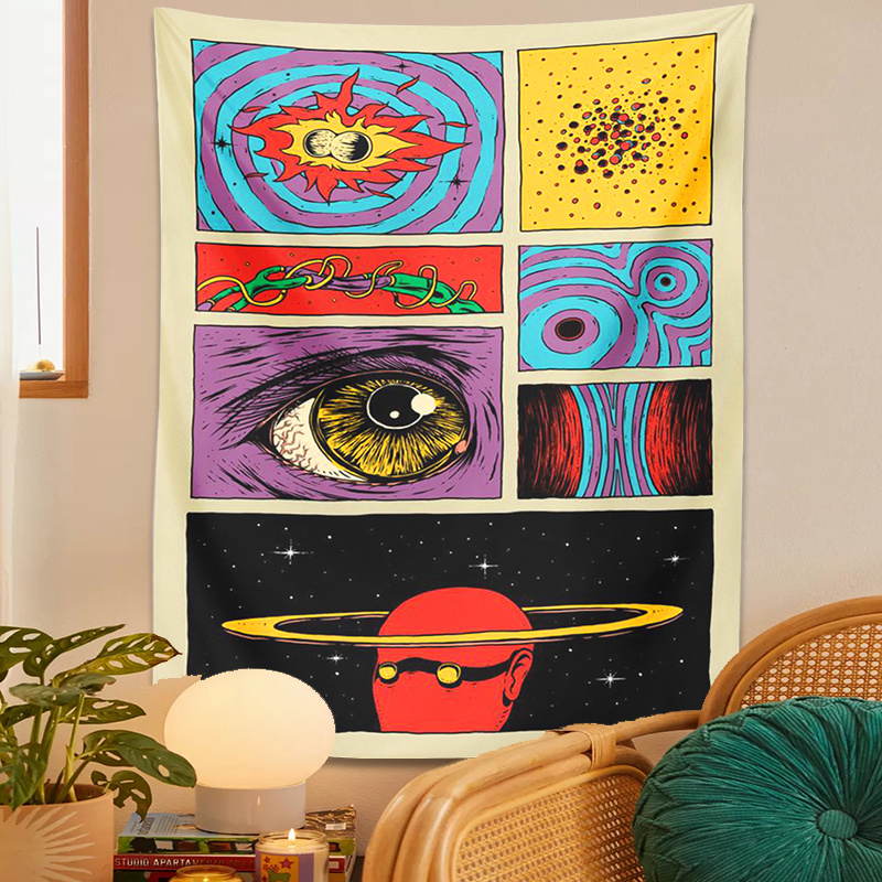 VIKAMA Psychedelic Collage Art - Retro Gaming Gadgets ulasan dan harga