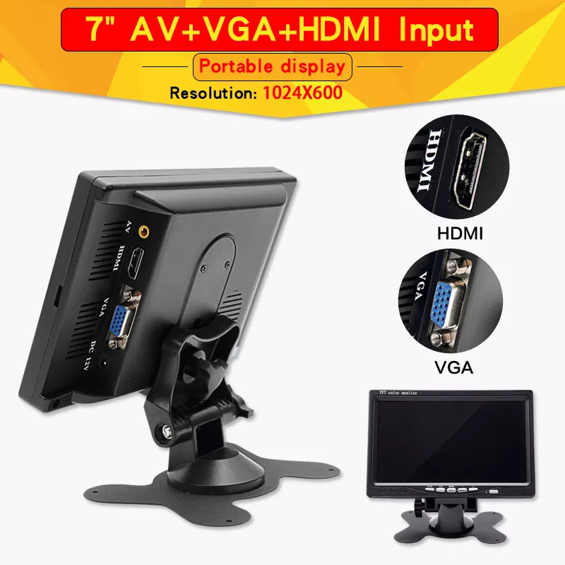 7-inch Portable display 1024x6 - Retro Gaming Monitor ulasan dan harga