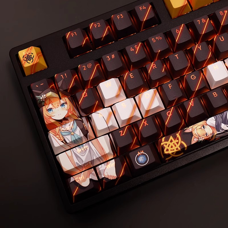 108 Keys/set Blue Archive Loch - Retro Gaming Keycaps ulasan dan harga