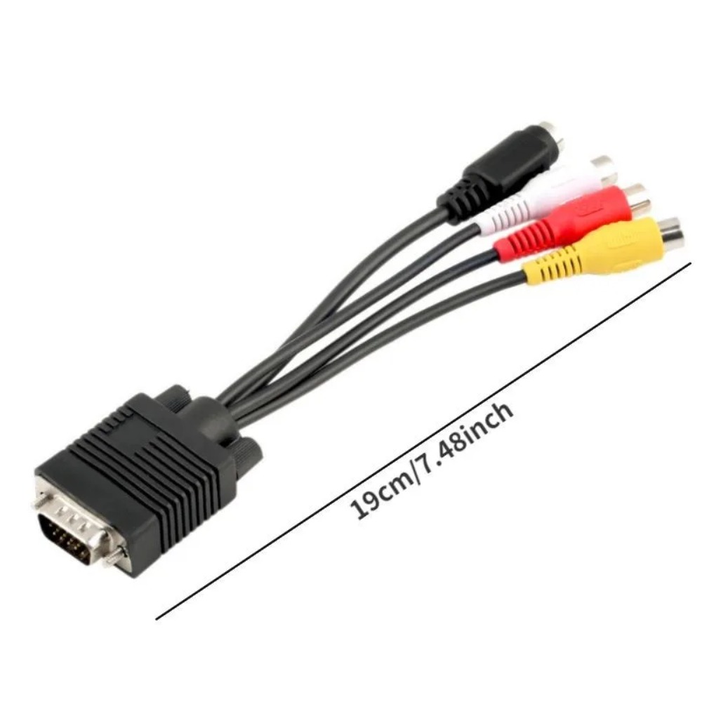 VGA to S-Video 3 RCA Composite - Composite Rca Cable ulasan dan harga
