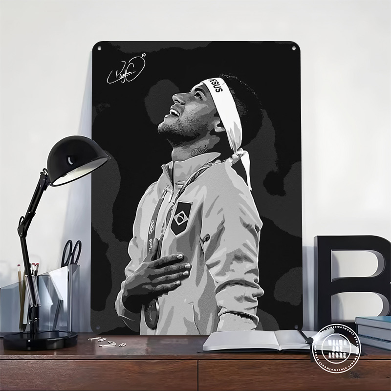 Neymar Jr. Portrait Poster Cus - Retro Gaming Gadgets ulasan dan harga