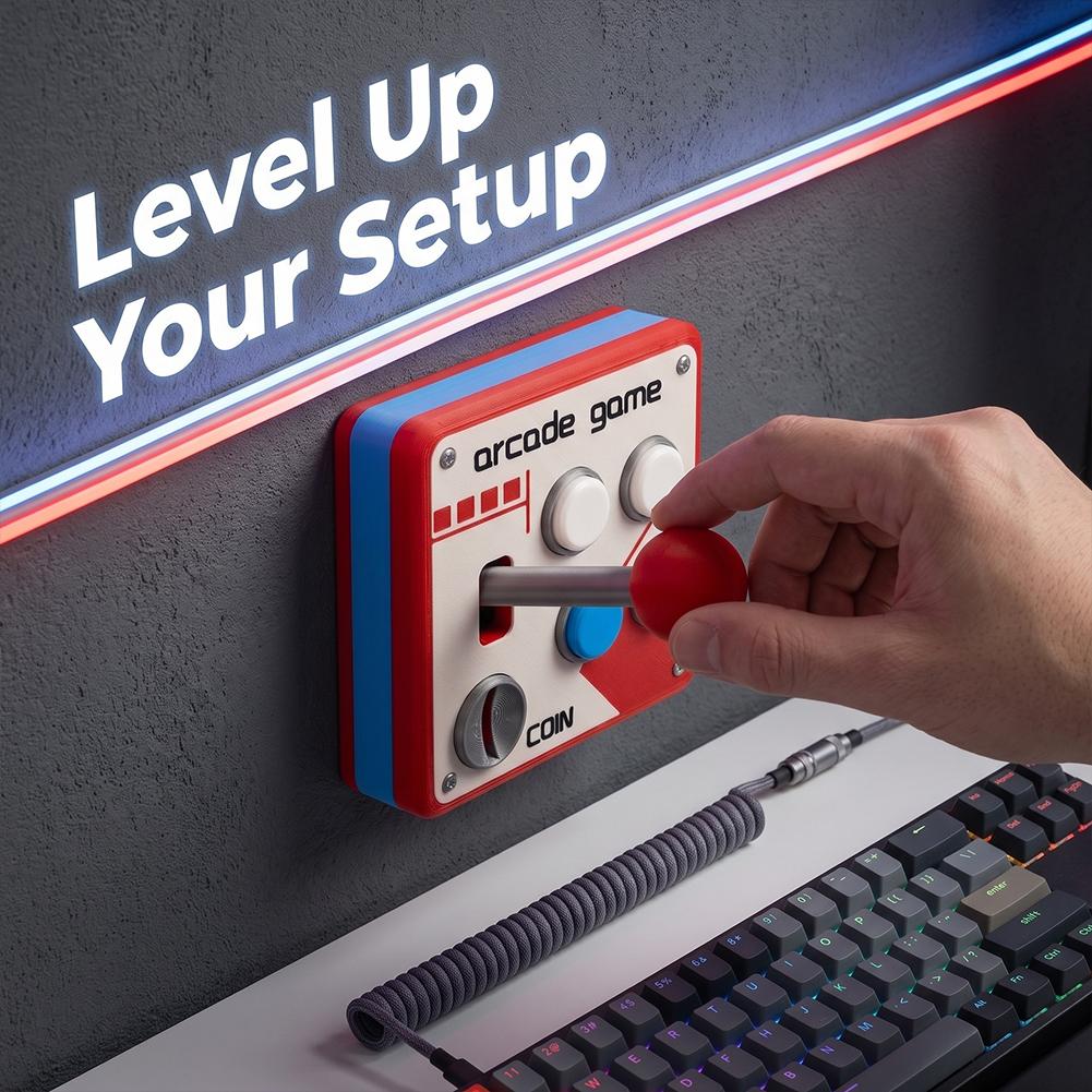 3D Printed Retro Arcade Switch - Retro Gaming Room ulasan dan harga