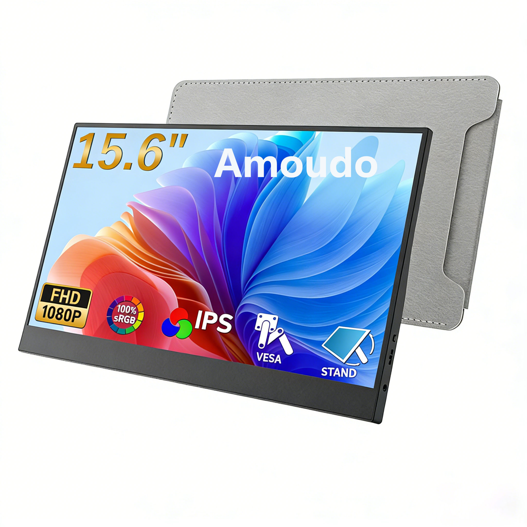 Amoudo 15.6 Inch Portable Moni - Crt Monitor Stand ulasan dan harga