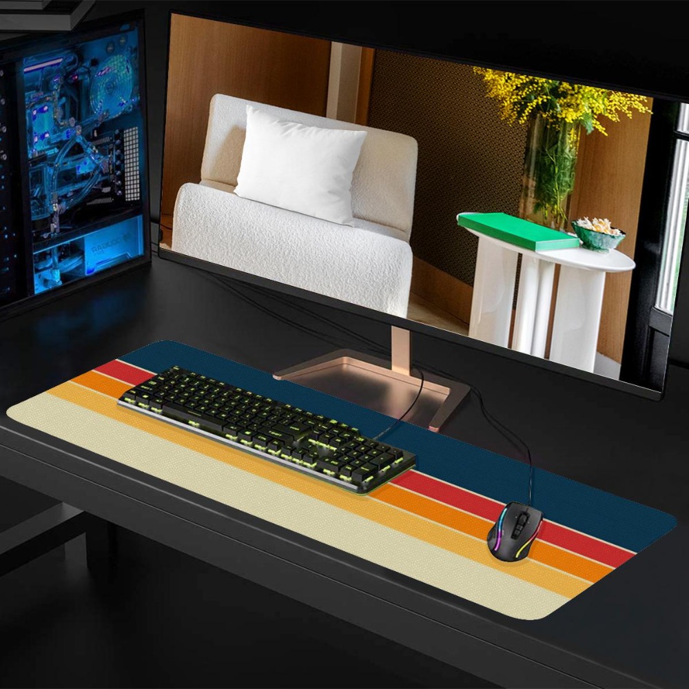 Retro Gradient Stripe Mouse Pa - Retro Gaming Corps ulasan dan harga