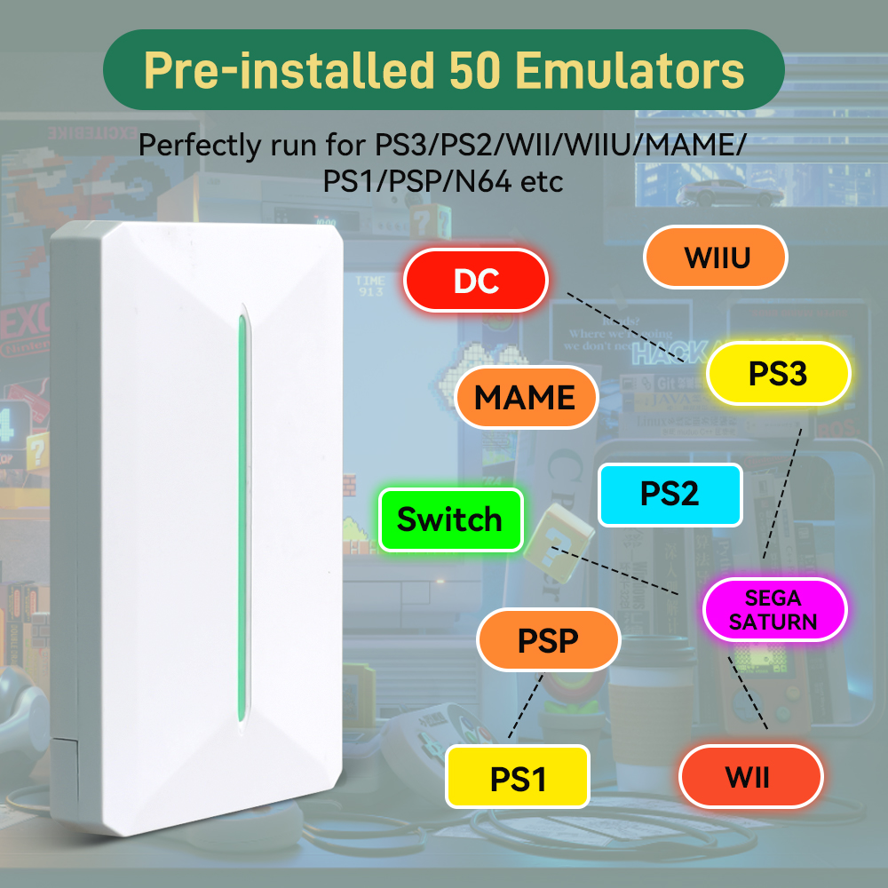 500GB External Game Hard Drive - Retro Gaming Hard Drive ulasan dan harga