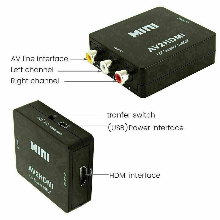 AV TO HDMI-compatible Adapter  - Composite Rca Cable ulasan dan harga