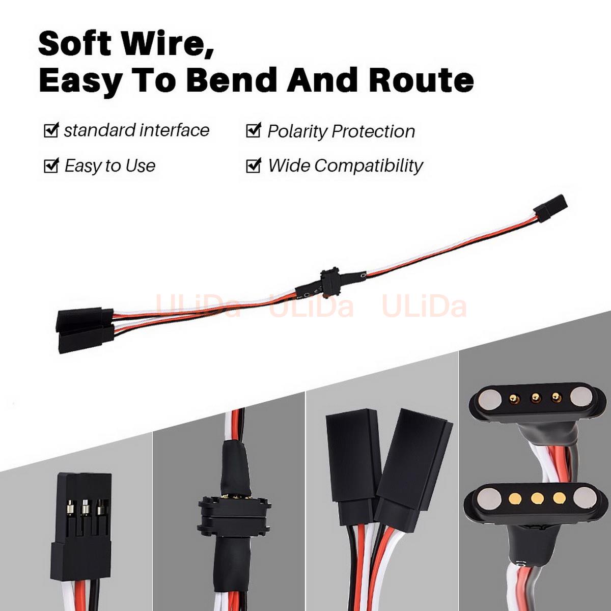 3-Pin Magnetic Snap-on 1 to 2  - Composite Rca Cable ulasan dan harga