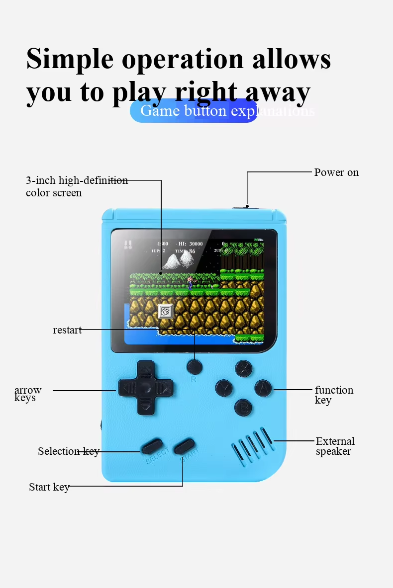 NEW 3 Inch Portable Retro Mini - Retro Gaming Best Console ulasan dan harga