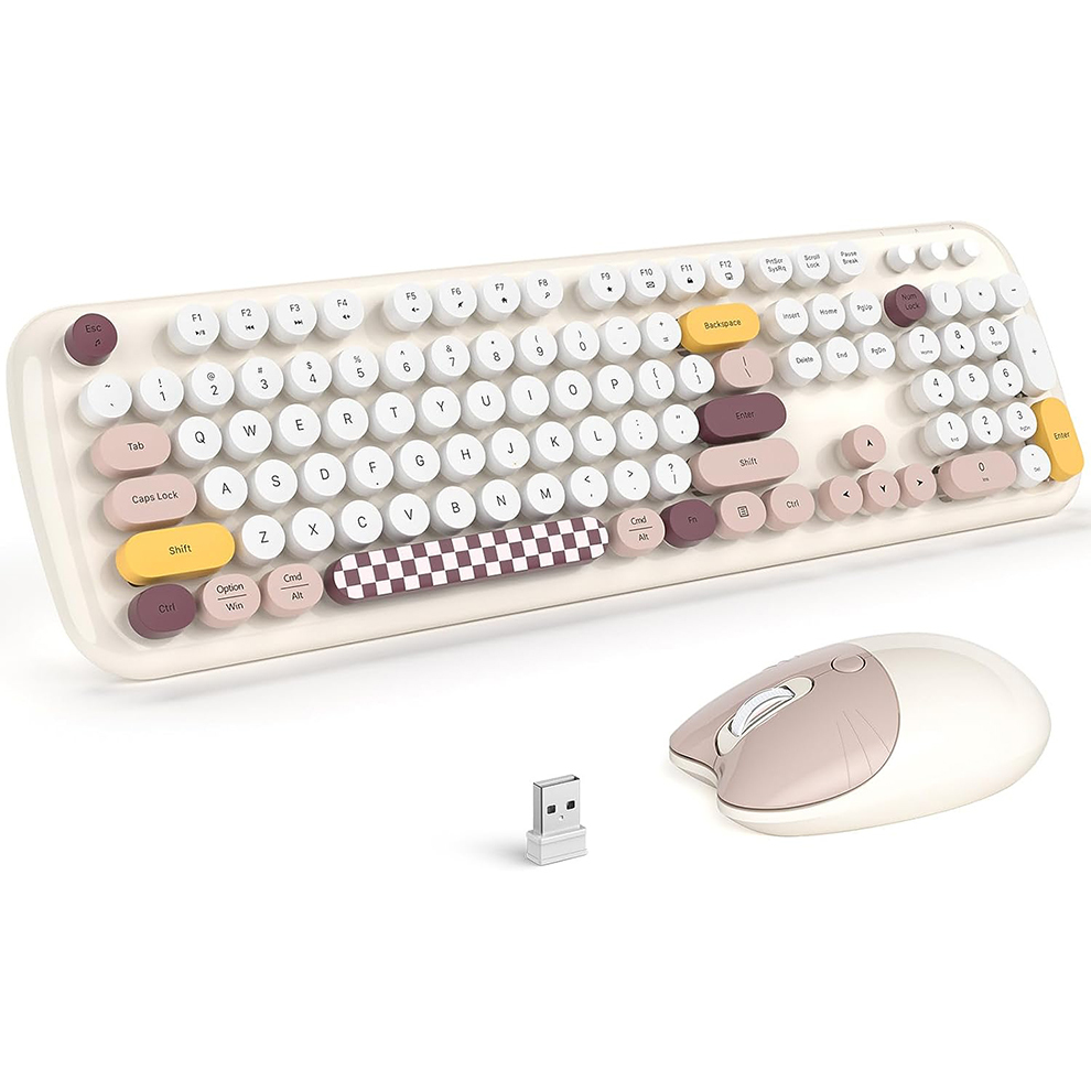 MOFII Wireless Keyboard and Mo - Retro Gaming Kc ulasan dan harga